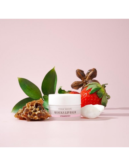 BÁLSAMO LABIAL REPARADOR FRESA KARITÉ, INCA INCHI & MIEL DE MANUKA