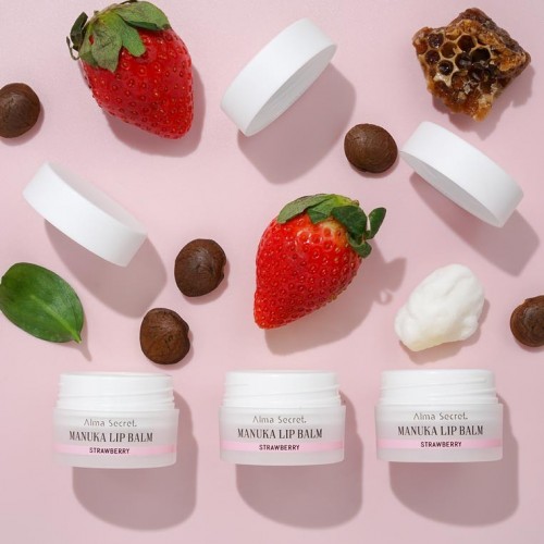 BÁLSAMO LABIAL REPARADOR FRESA KARITÉ, INCA INCHI & MIEL DE MANUKA