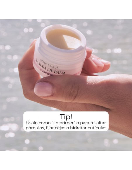 BÁLSAMO LABIAL REPARADOR FRESA KARITÉ, INCA INCHI & MIEL DE MANUKA