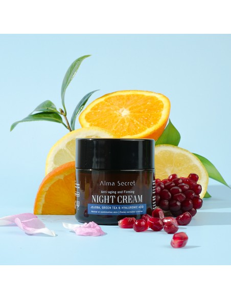 MULTI-REPARADORA DE NOCHE ANTIEDAD CON JOJOBA, TÉ VERDE & ÁCIDO HIALURÓNICO