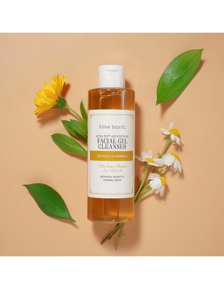 GEL LIMPIADOR FACIAL ULTRA SUAVE Y CALMANTE CON CALÉNDULA & MANZANILLA