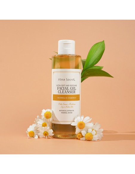 GEL LIMPIADOR FACIAL ULTRA SUAVE Y CALMANTE CON CALÉNDULA & MANZANILLA