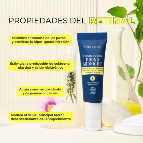propiedades del retinal y contorno de ojos retinal