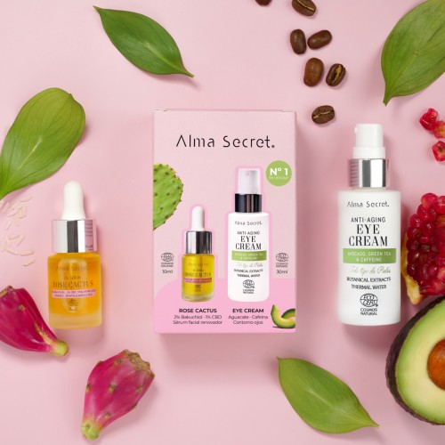 Anti-Ageing Eye Contours & Mini Rose Cactus Facial Oil Serum Facial Packs