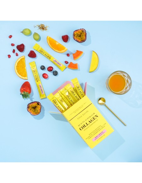 COLÁGENO EN POLVO SABOR MANGO Y MARACUYÁ
