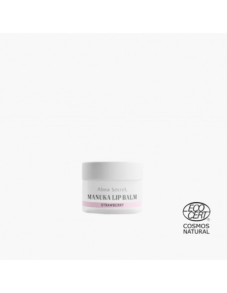 BÁLSAMO LABIAL REPARADOR FRESA KARITÉ, INCA INCHI & MIEL DE MANUKA